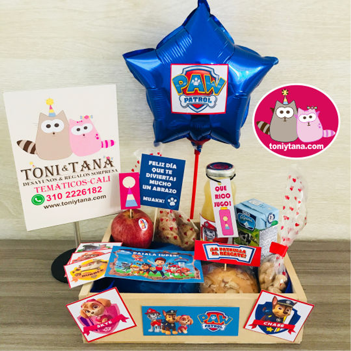 Desayuno Regalo Sorpresa Niños Patrulla Canina