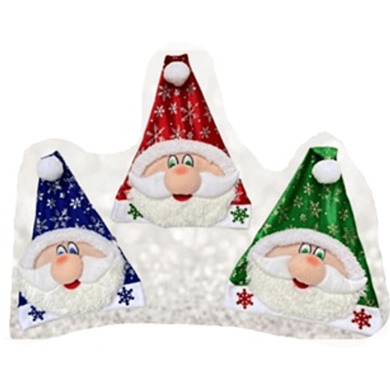 Gorros de Navidad Peluche Corto Papa Noel $ 10.500