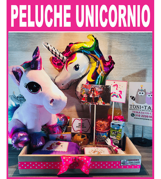 Desayuno Regalo Sorpresa Unicornio Con Peluche