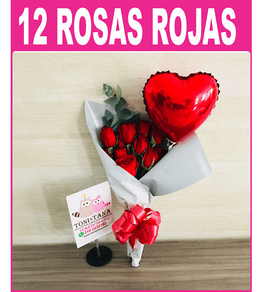 Ramo de 12 Rosas 