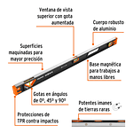 Nivel profesional magnético de 36" c/protección TPR, Expert 14628
