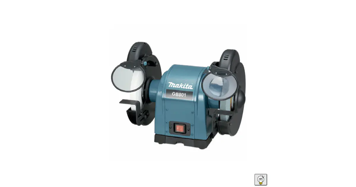 Makita – Meuleuse d'établi 550W GB801 – Diamètre de la meule 205mm