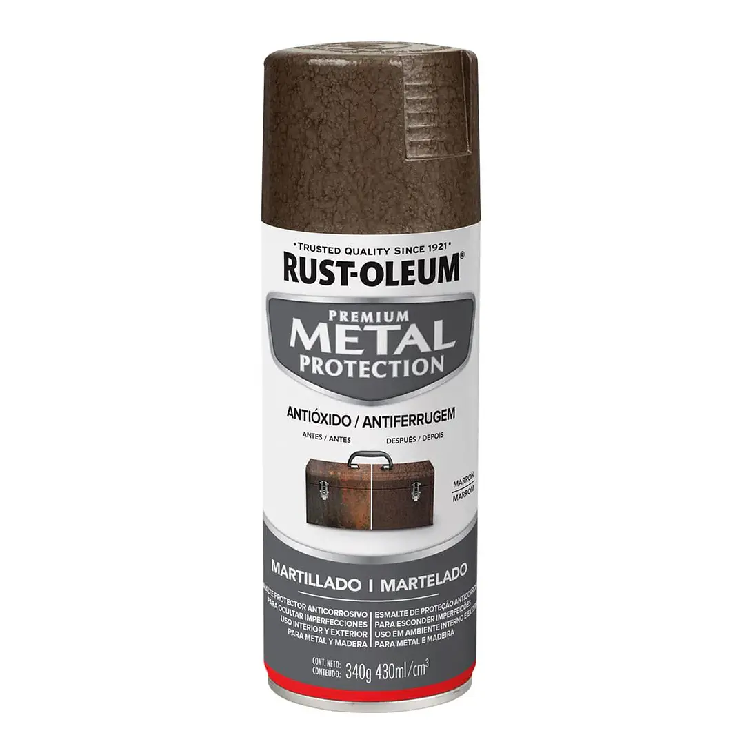 Pintura en Aerosol Metal Protection Martillado 340G Rust 1