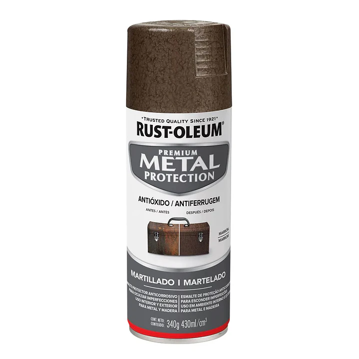 Pintura en Aerosol Metal Protection Martillado 340G Rust 1