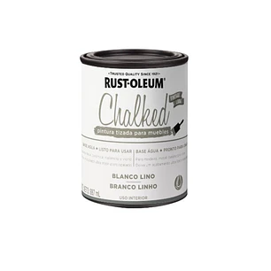 Pintura Tizada Chalked Paint Brush Blanco Lino 1/4 Galon Rust