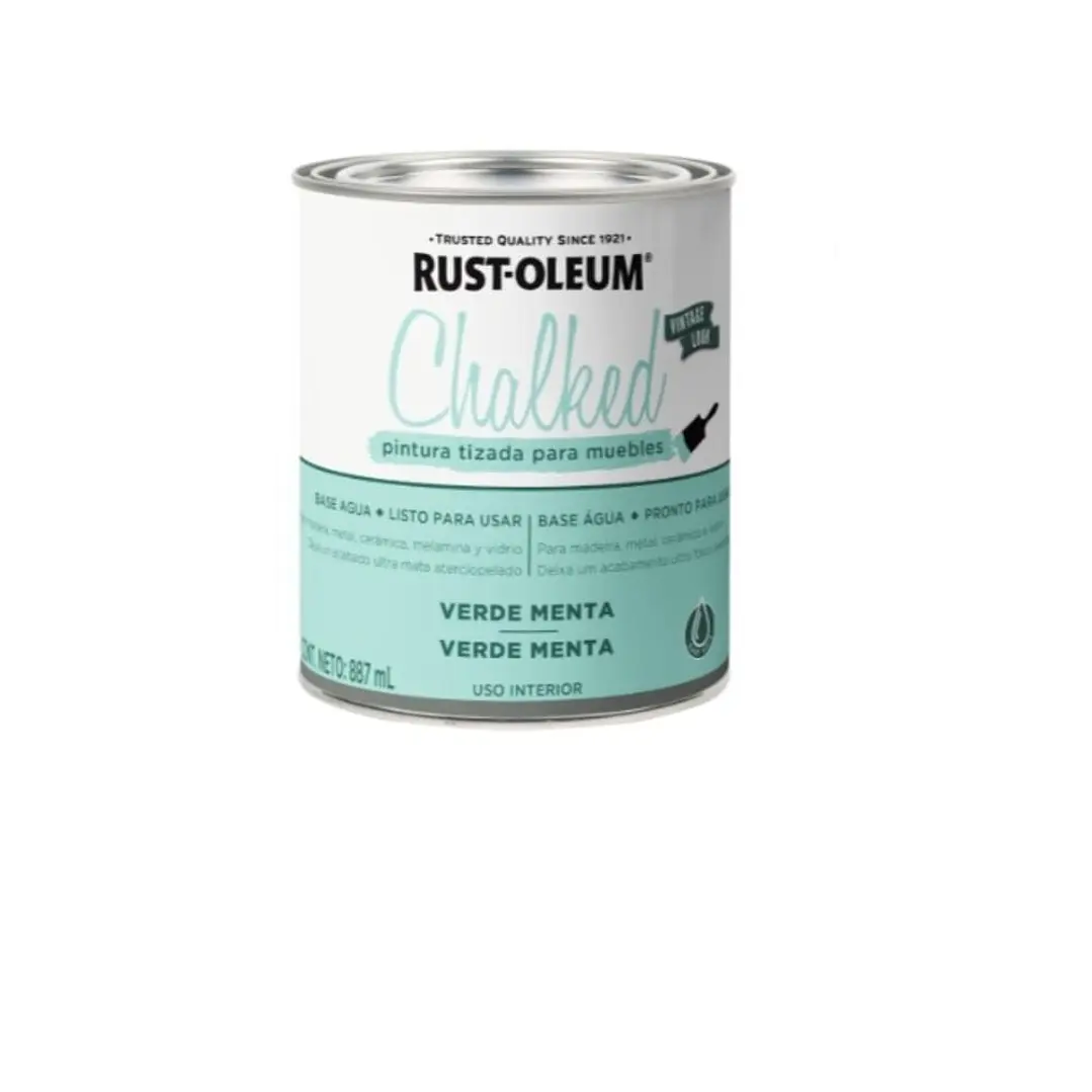 Pintura Tizada Chalked Brochable Verde Menta 0887L Rust Oleu 1