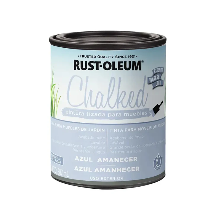 Pintura tizada Chalked Exterior Exterior Azul Amanecer Ultr 1