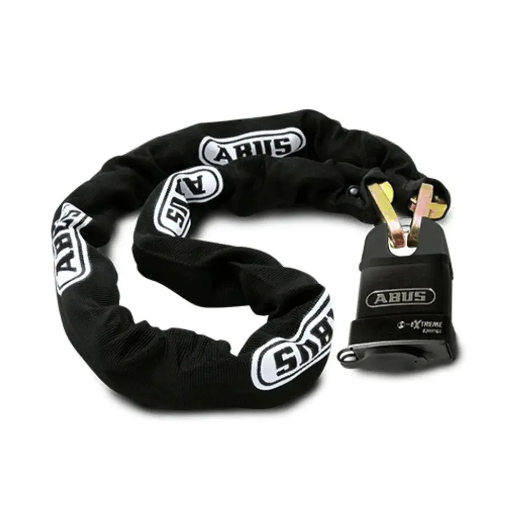 Kit Alta Seguridad Candado Extreme Y Cadena 8Ks140 Caja Abus 1
