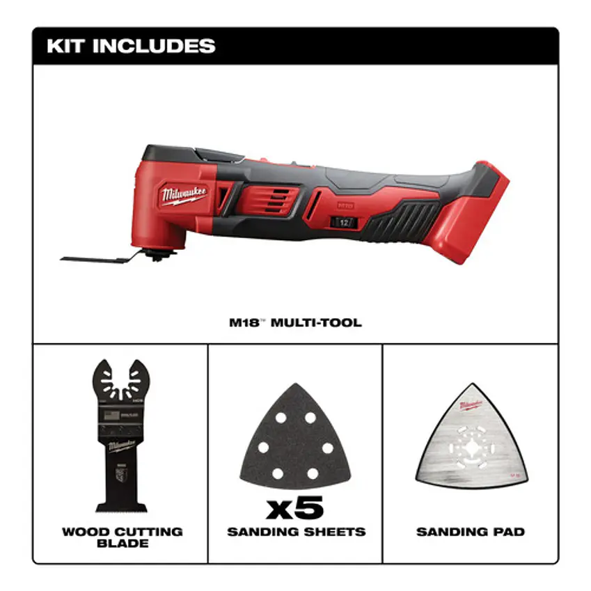 Milwaukee Herramienta Oscilatoria Multiuso M18 2626-20 4