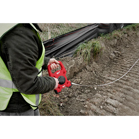 Cinta Métrica De Carrete 100 Metros Milwaukee Fibra De Vidrio 48-22-5310 5