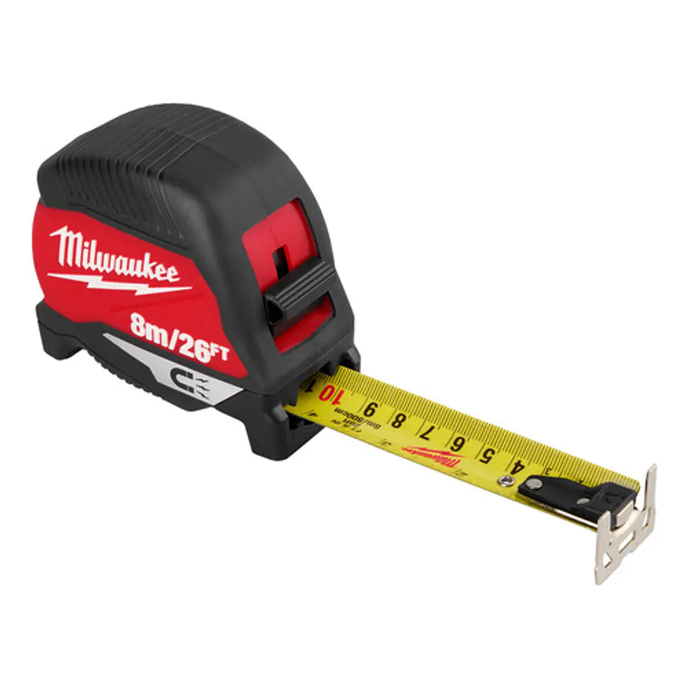 Milwaukee Huincha De Medir Punta Magnética 8 Mt 48-22-1026m 2
