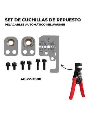 Milwaukee Repuestos Para Pelacables Automático 8 - 20 Awg