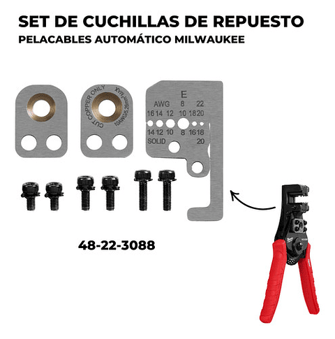 Milwaukee Repuestos Para Pelacables Automático 8 - 20 Awg