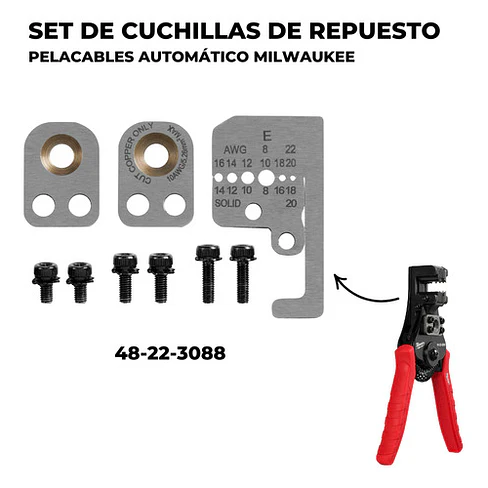 Milwaukee Repuestos Para Pelacables Automático 8 - 20 Awg 2