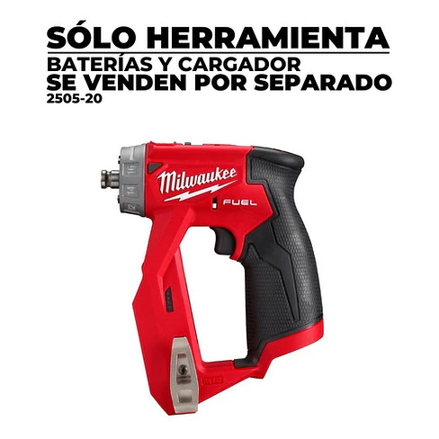Taladro De Instalación 4 en 1 Milwaukee M12 Fuel Cabezal Intercambiable 2505-20 2