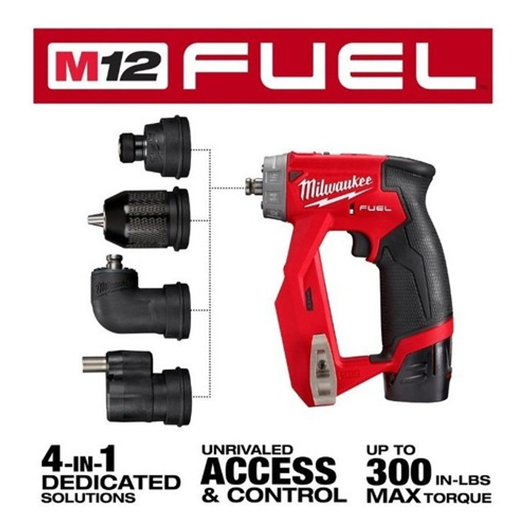 Milwaukee Taladro De Instalación M12 Fuel 2505-20 Solo herramienta 4