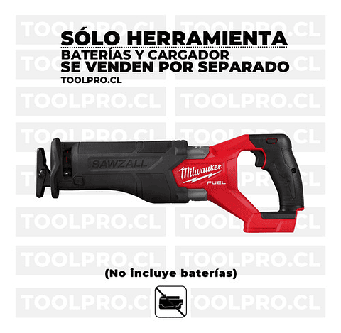 Sierra Sable Milwaukee M18 Fuel Sawzall 2da Generación 2821-20 
