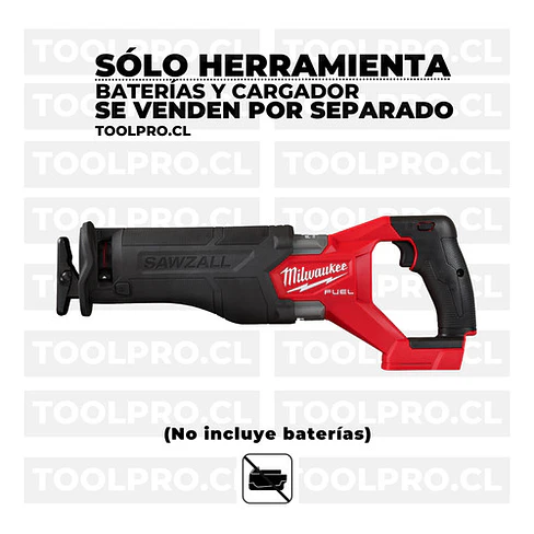 Sierra Sable Milwaukee M18 Fuel Sawzall 2da Generación 2821-20  3