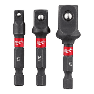 Milwaukee Shockwave Set 3 Adaptadores Para Dados  48-32-5033