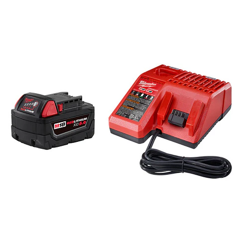 Milwaukee Pack Batería M18 Xc5.0 + Cargador M18 220v 48-5950 1