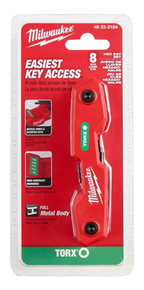 Milwaukee Juego De 8 Llaves Torx Plegables 48-22-2184