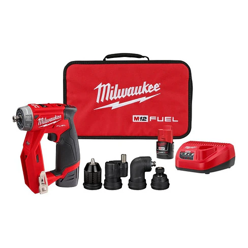 Kit Taladro De Instalación 4 en 1 Milwaukee M12 Fuel 2505-22 1