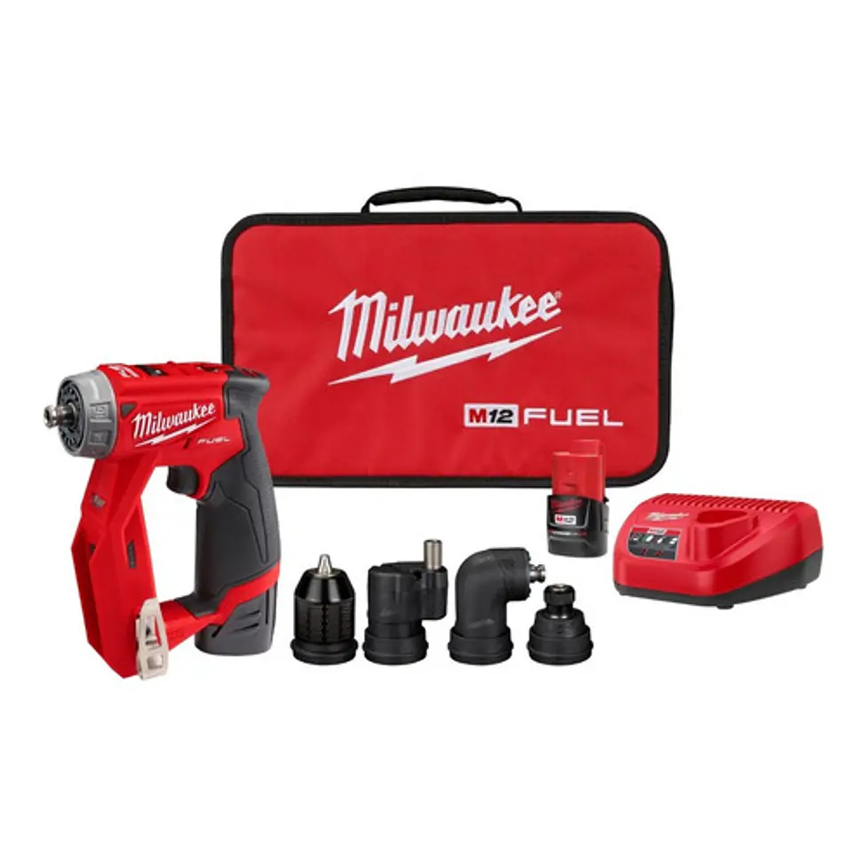 Kit Taladro De Instalación 4 en 1 Milwaukee M12 Fuel 2505-22 1