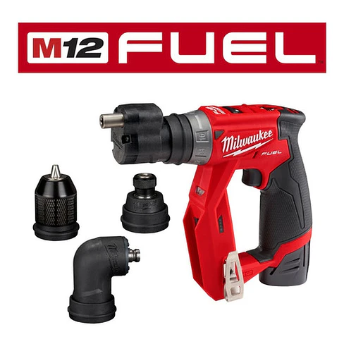 Kit Taladro De Instalación 4 en 1 Milwaukee M12 Fuel 2505-22 3