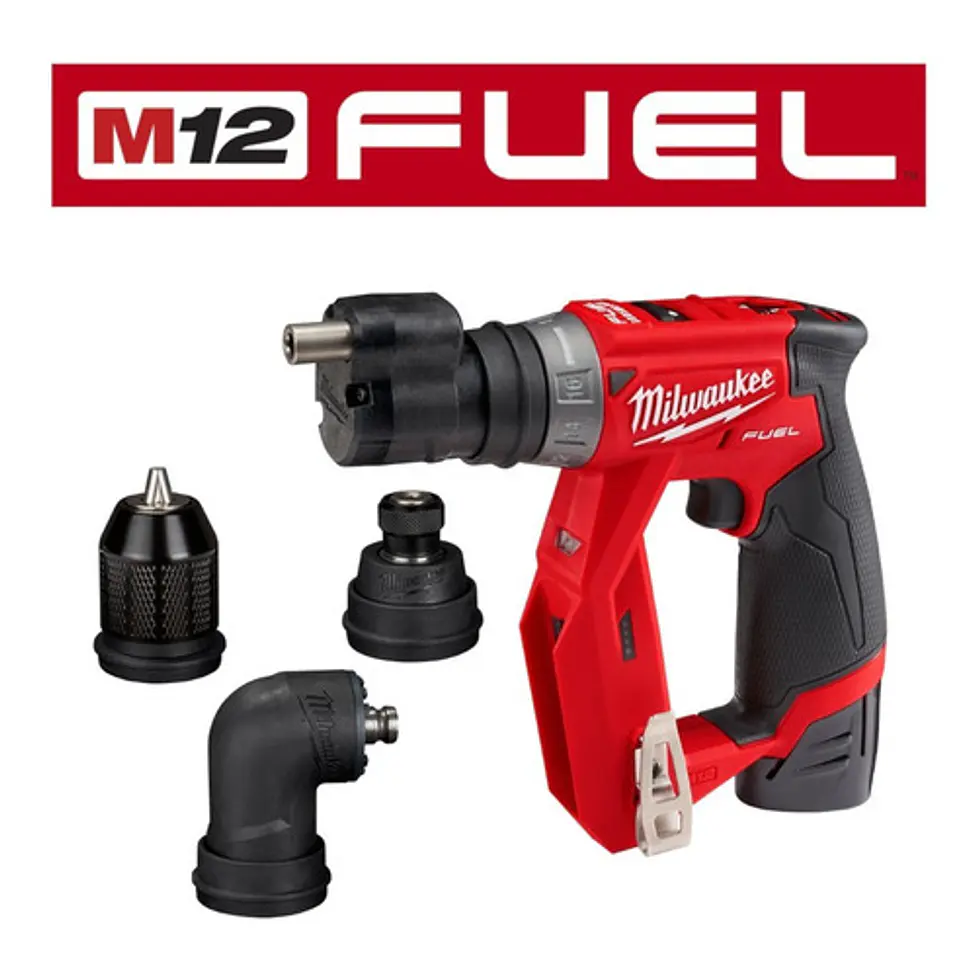 Kit Taladro De Instalación 4 en 1 Milwaukee M12 Fuel 2505-22 3