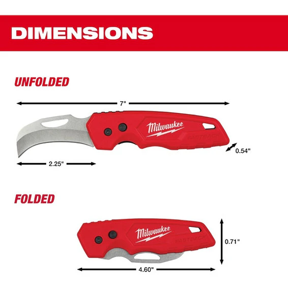 Cuchillo Curvo Pela Cable Milwaukee Hawkbill 48-22-1525 10