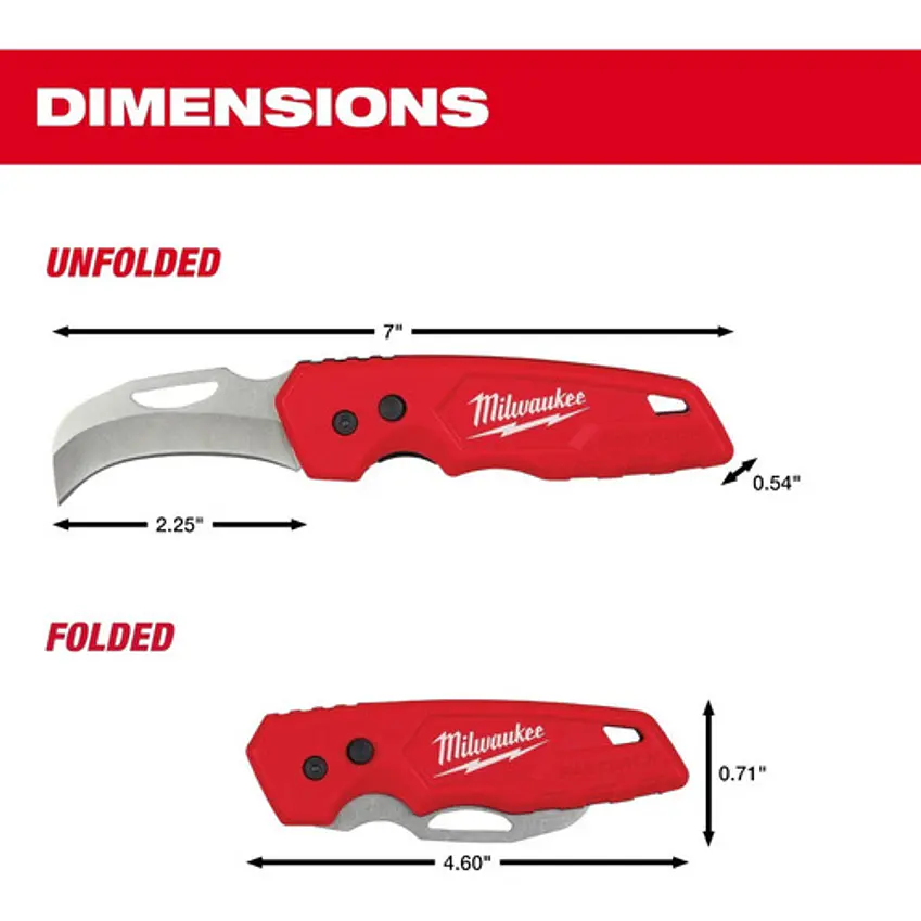 Cuchillo Curvo Pela Cable Milwaukee Hawkbill 48-22-1525 10