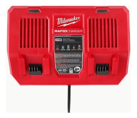 Milwaukee Cargador Rápido Doble M18 Carga Simultánea 48-5902
