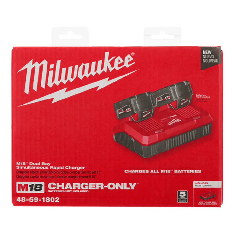 Milwaukee Cargador Rápido Doble M18 Carga Simultánea 48-5902 4