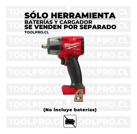 Llave de Impacto 1/2" Milwaukee M18 Fuel 881 Nm 2962-20