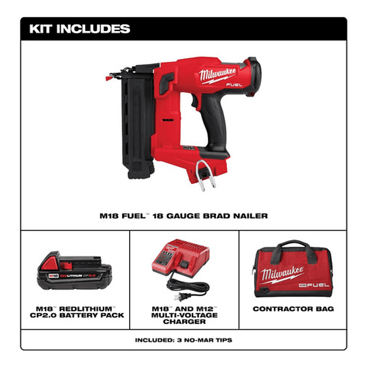 Milwaukee Kit Clavadora M18 Fuel 5/8 - 2-1/8 Cal.18  2746-21 2