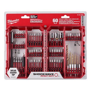 Milwaukee Puntas Shockwave 60 Piezas Para Packout 48-32-4097