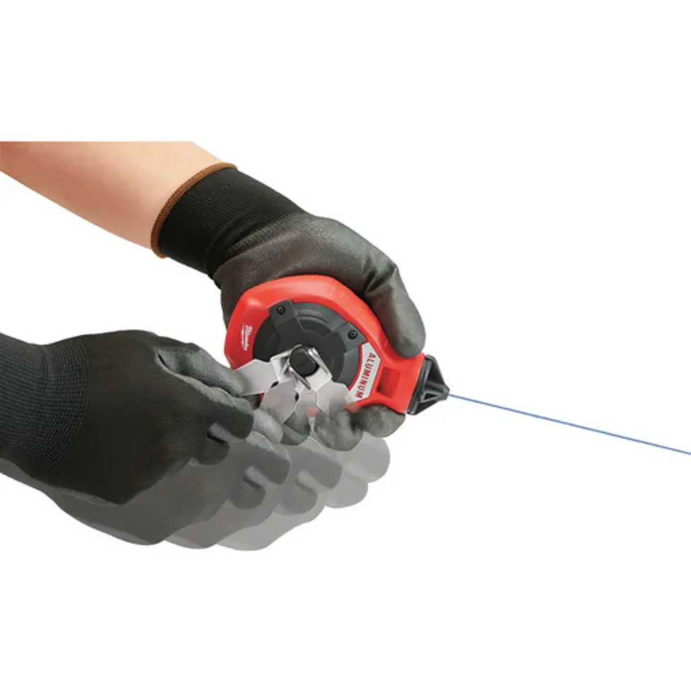 Tizador De Aluminio Milwaukee 30 mts + Tiza Azul 48-22-3993 4