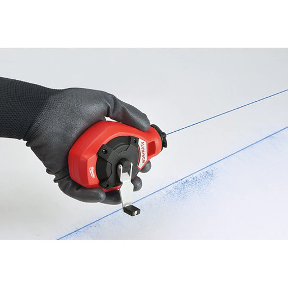 Tizador De Aluminio Milwaukee 30 mts + Tiza Azul 48-22-3993 5