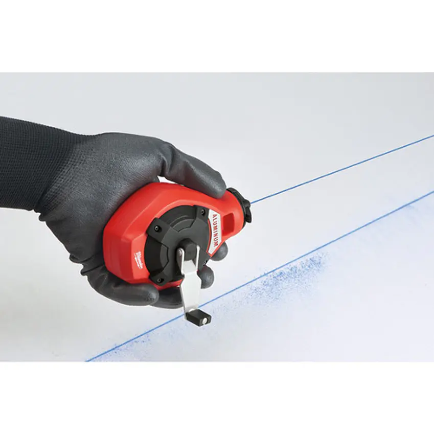 Tizador De Aluminio Milwaukee 30 mts + Tiza Azul 48-22-3993 5