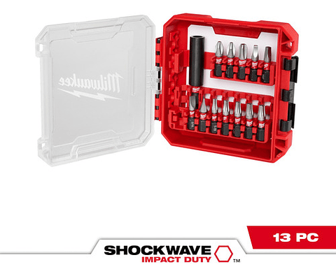 Milwaukee Puntas Shockwave 13 Piezas Para Packout 48-32-4035
