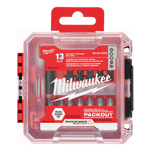 Milwaukee Puntas Shockwave 13 Piezas Para Packout 48-32-4035 3
