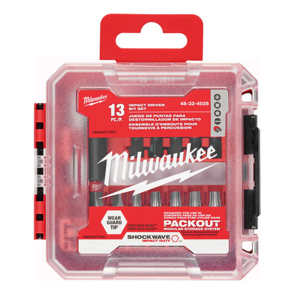 Milwaukee Puntas Shockwave 13 Piezas Para Packout 48-32-4035 3