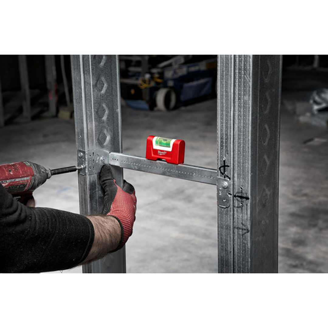 Milwaukee Nivel De Burbuja De Bolsillo Magnético Aluminio 48-22-5603 4