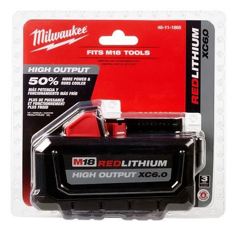 Batería Milwaukee M18 HIGH OUTPUT XC6.0 Ah Sellada 48-11-1865