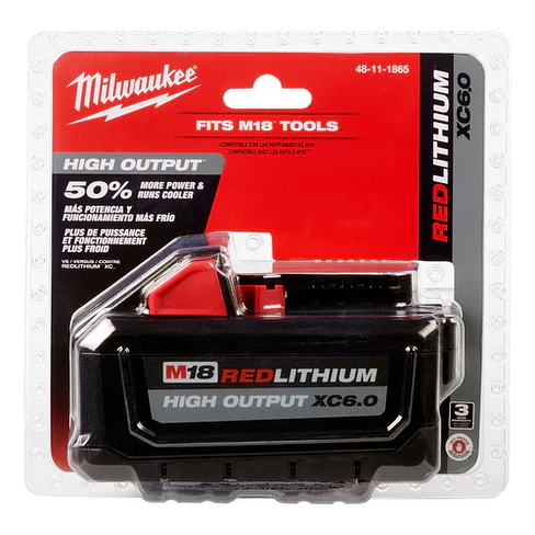Batería Milwaukee M18 HIGH OUTPUT XC6.0 Ah Sellada 48-11-1865 1