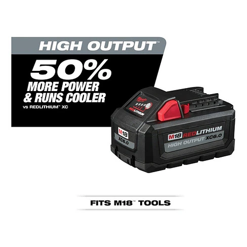 Batería Milwaukee M18 HIGH OUTPUT XC6.0 Ah Sellada 48-11-1865 5