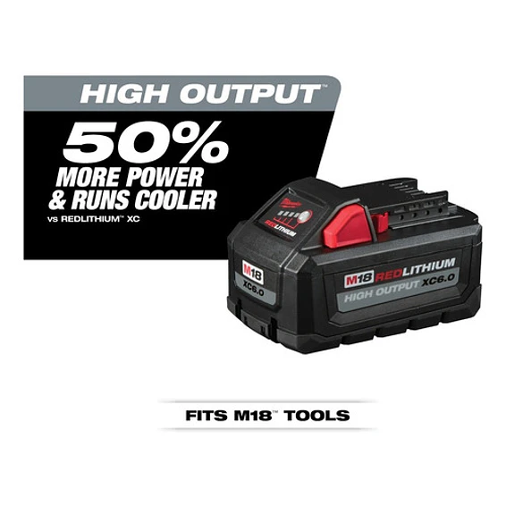 Batería Milwaukee M18 HIGH OUTPUT XC6.0 Ah Sellada 48-11-1865 5