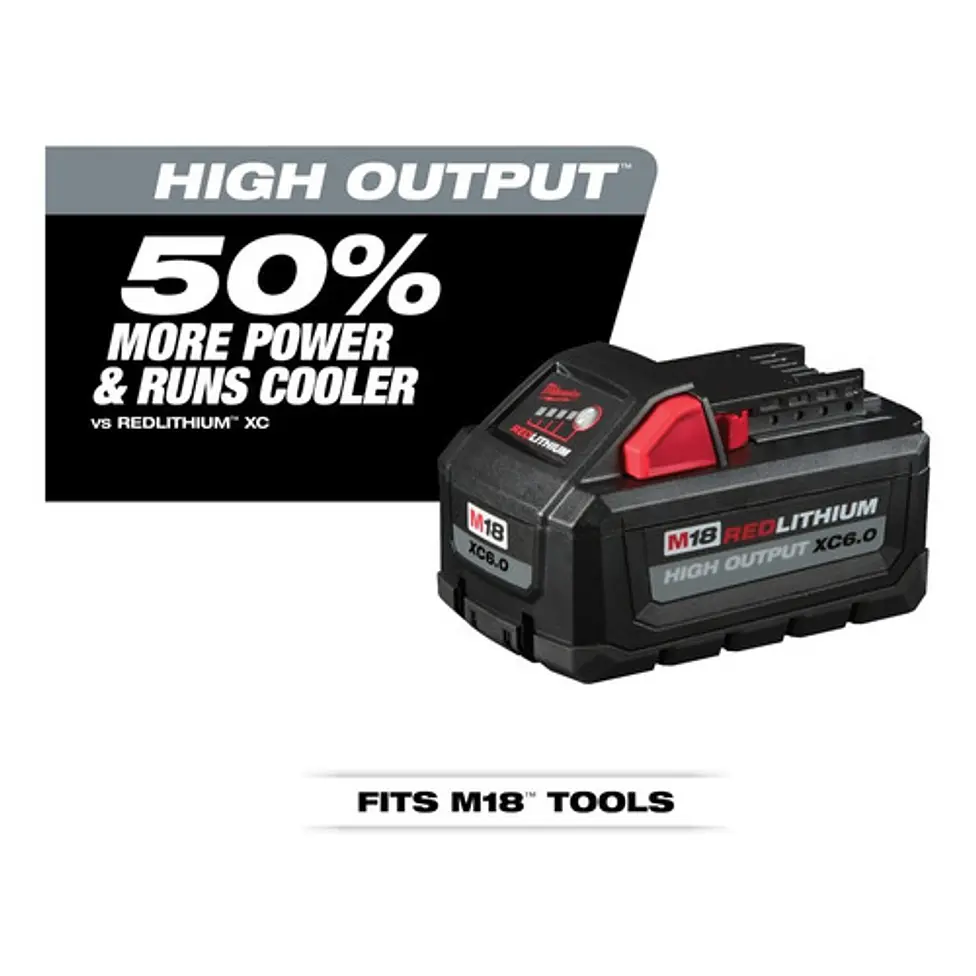 Batería Milwaukee M18 HIGH OUTPUT XC6.0 Ah Sellada 48-11-1865 5