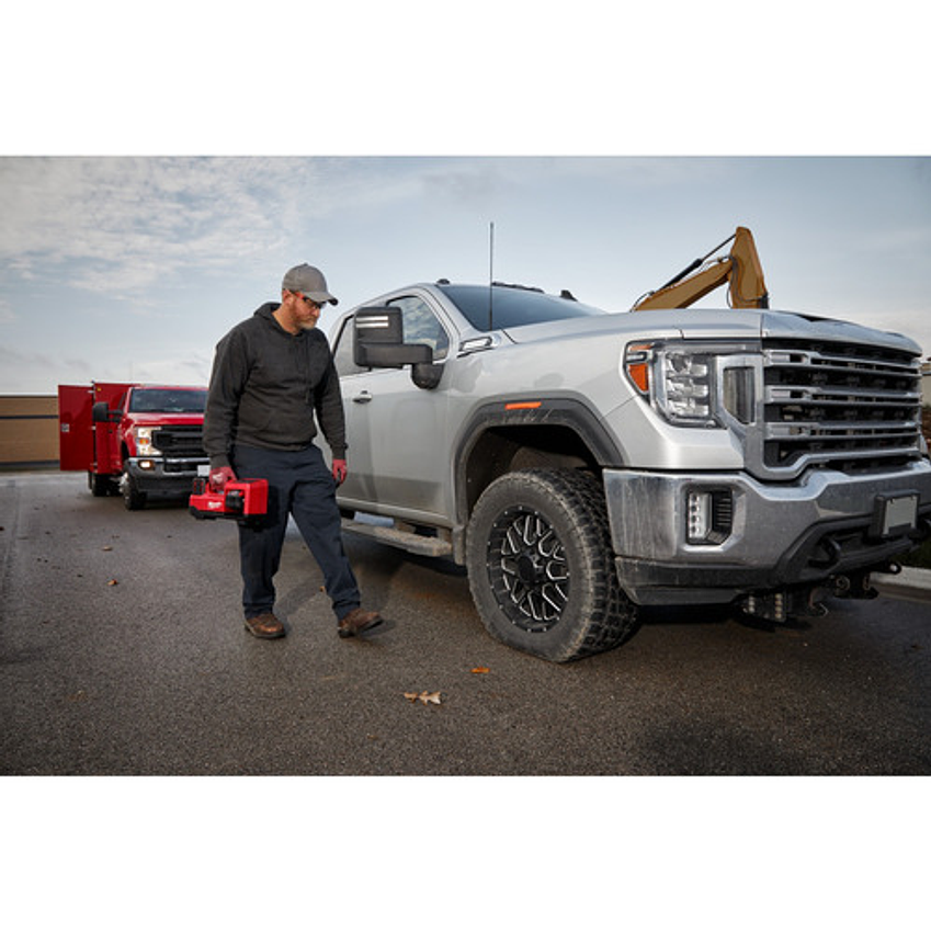 Inflador De Neumáticos Milwaukee M18 150 Psi 2848-20 + Batería y Cargador 5