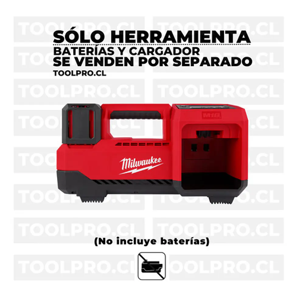 Inflador De Neumáticos Milwaukee M18 150 Psi Modelo 2848-20 2
